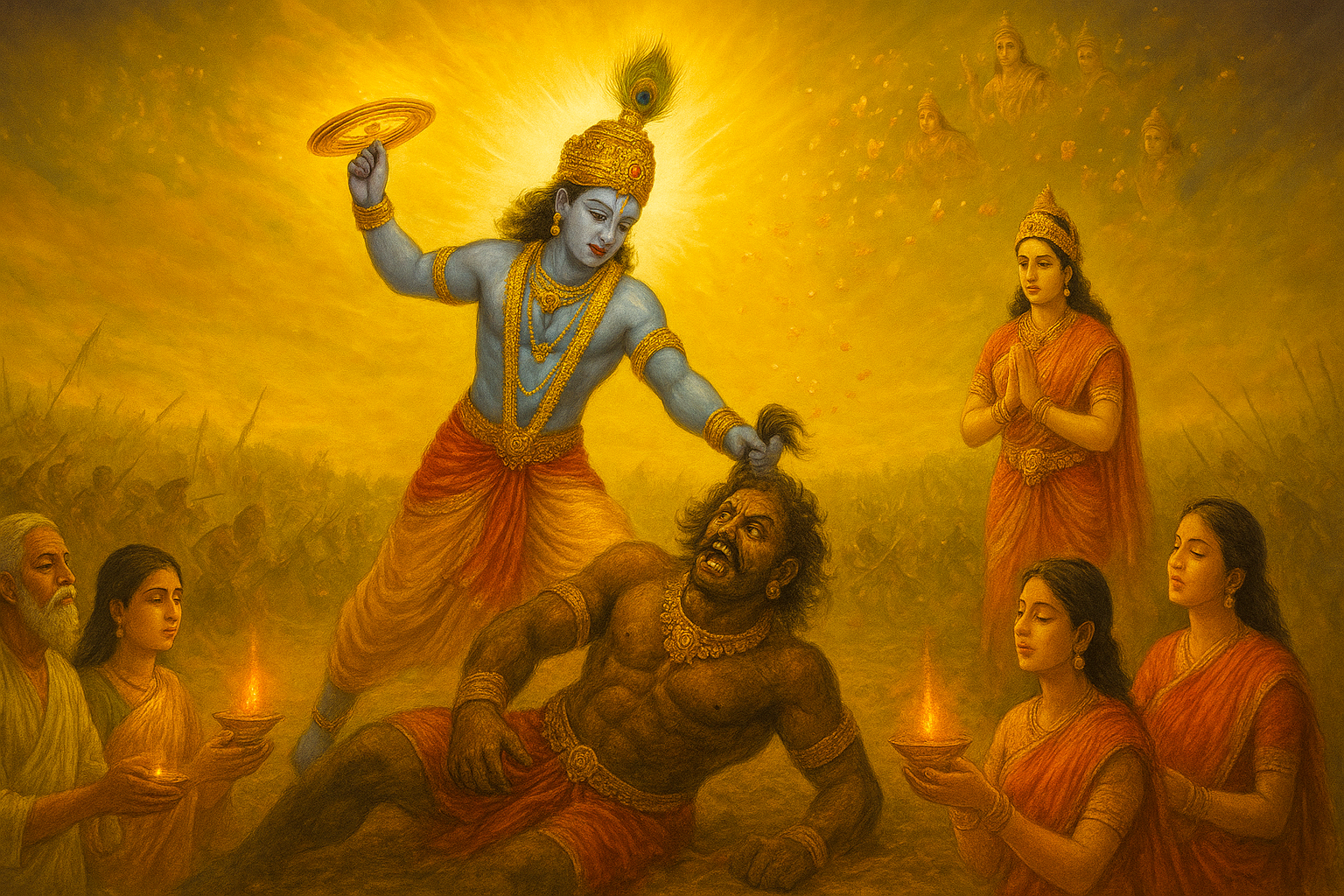 Narak Chaturdashi 2025 Puja Vidhi, Muhurat, Date, Katha in Hindi